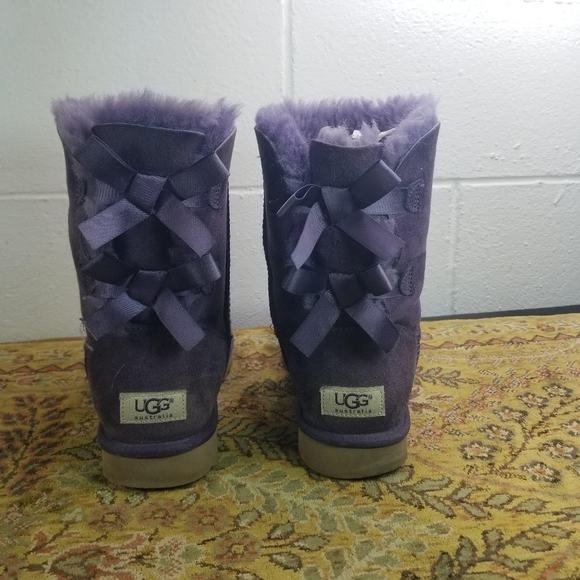 Ugg Bailey Bow II purple shearling bow boots - Picture 5 of 12